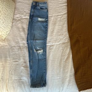 Zara High Waisted Mom Jeans